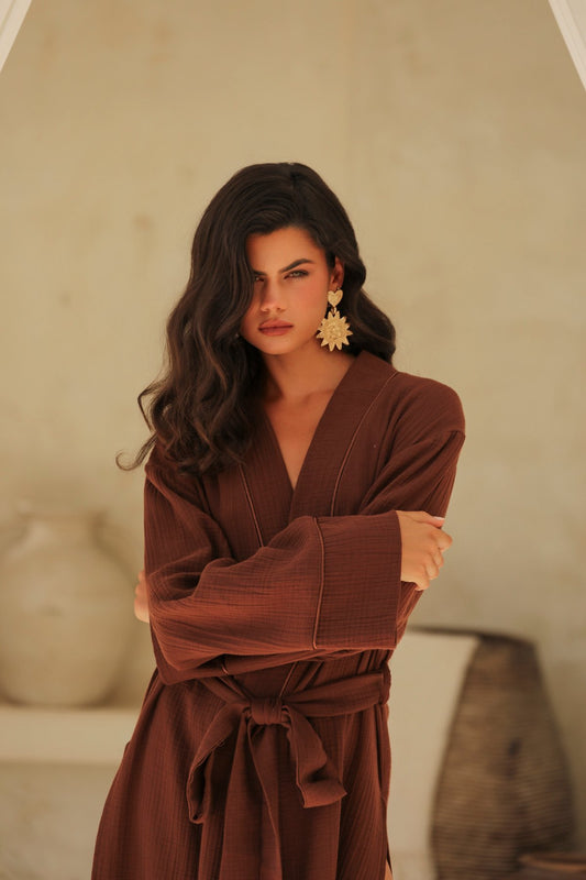 Helen Brun Uzun Kimono Sabahlık