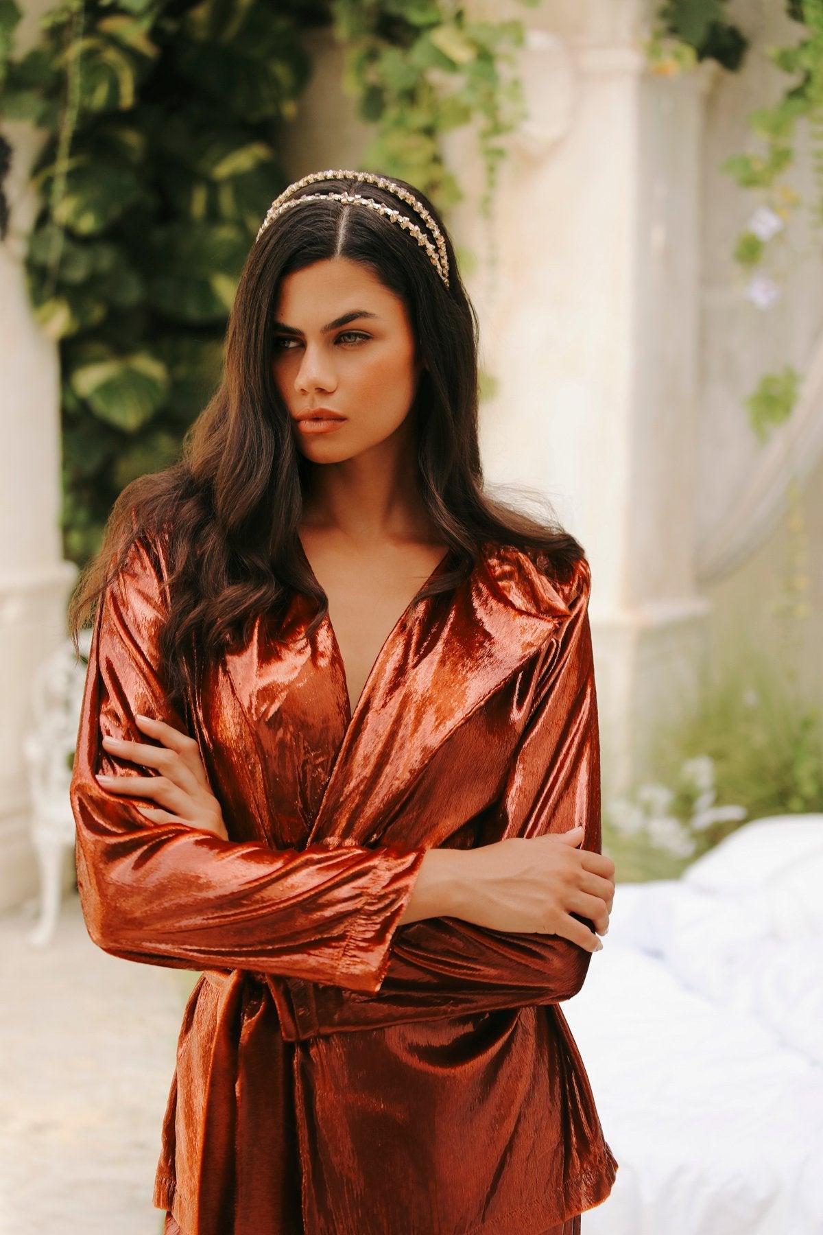 Velours Cuivre Trouser Suit