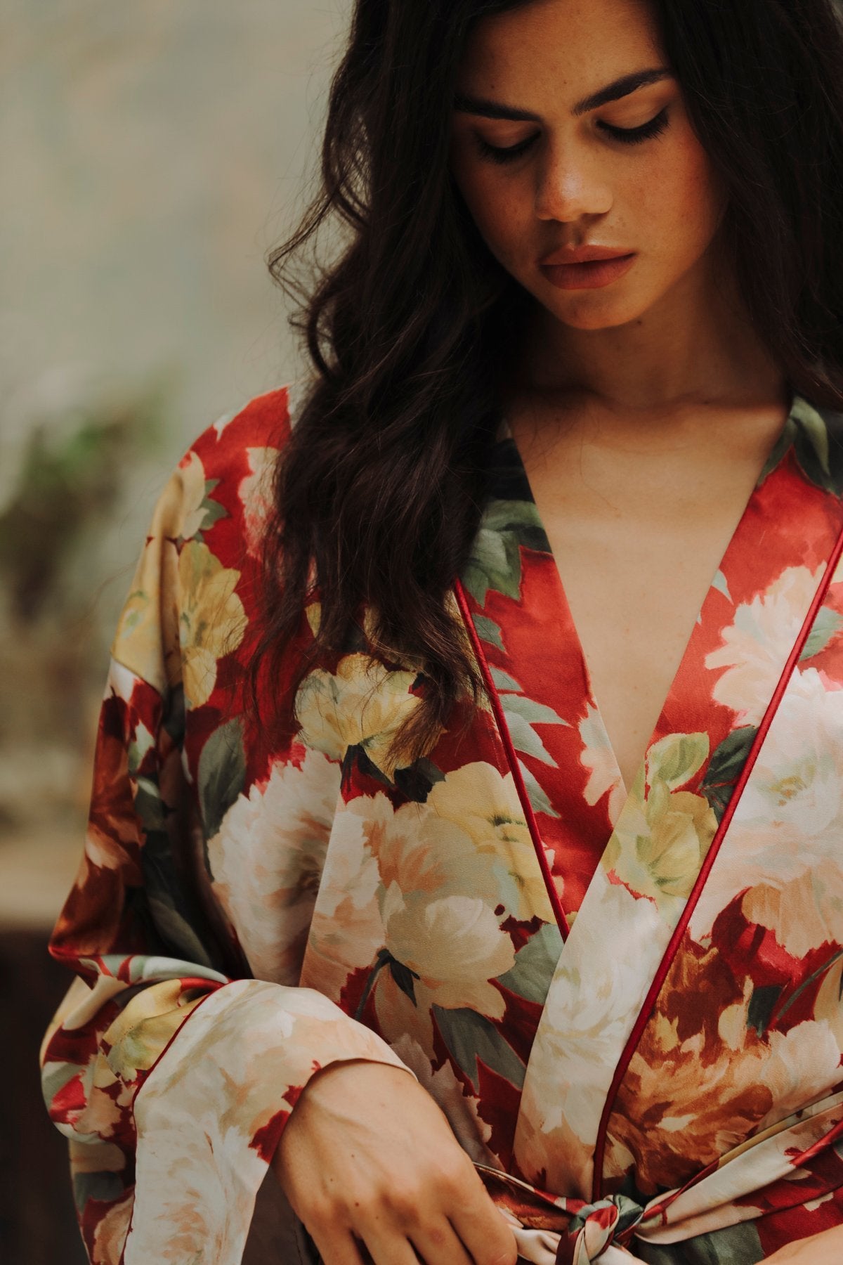Jardin Secret Short Kimono Robe