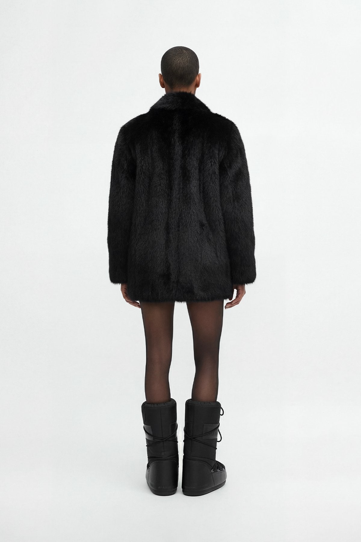 Noir 84 Faux Fox Fur