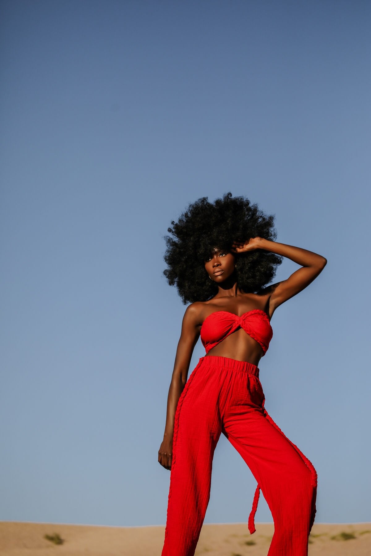 Helen Red Bustier Set