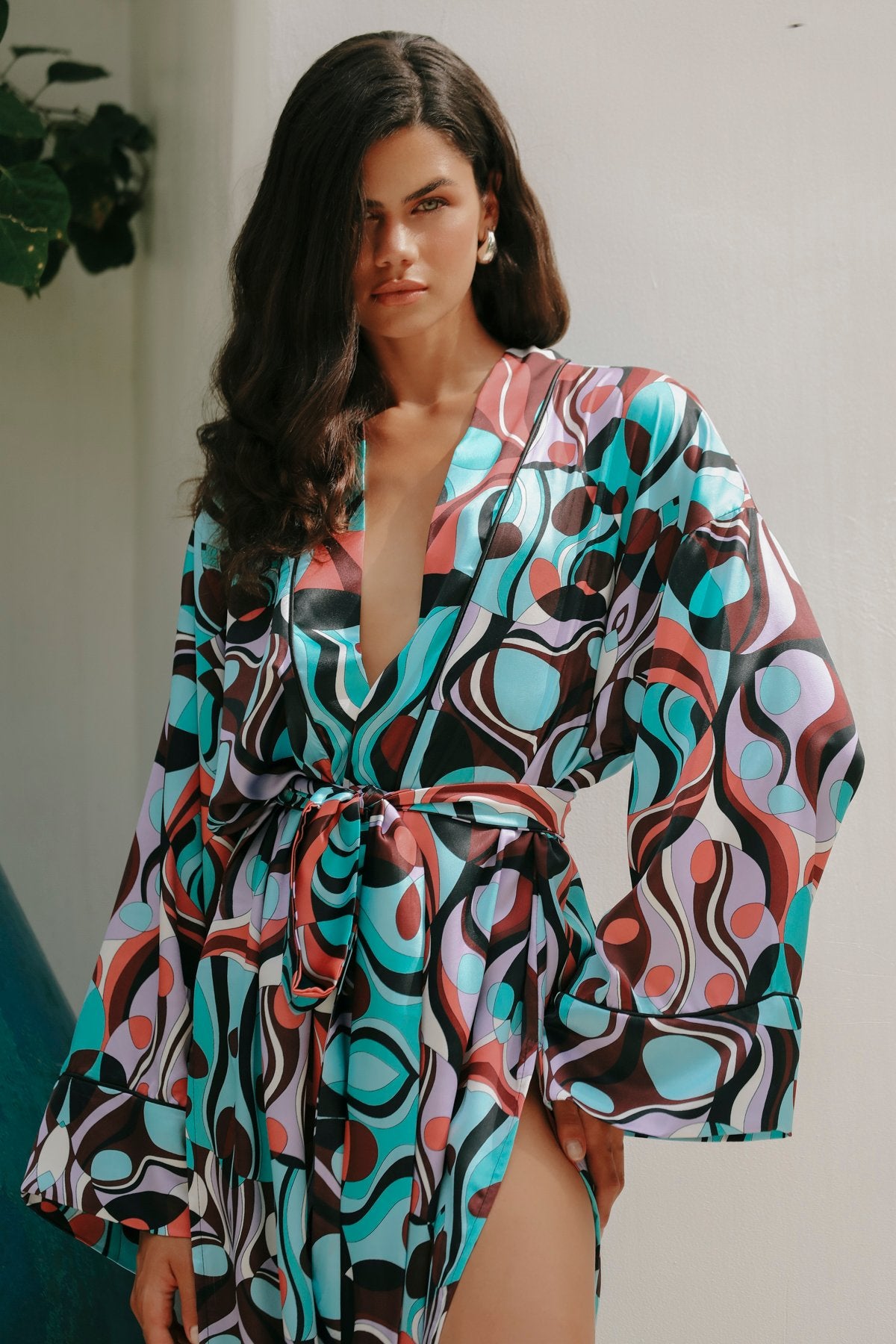 Vivienne Kısa Kimono Sabahlık