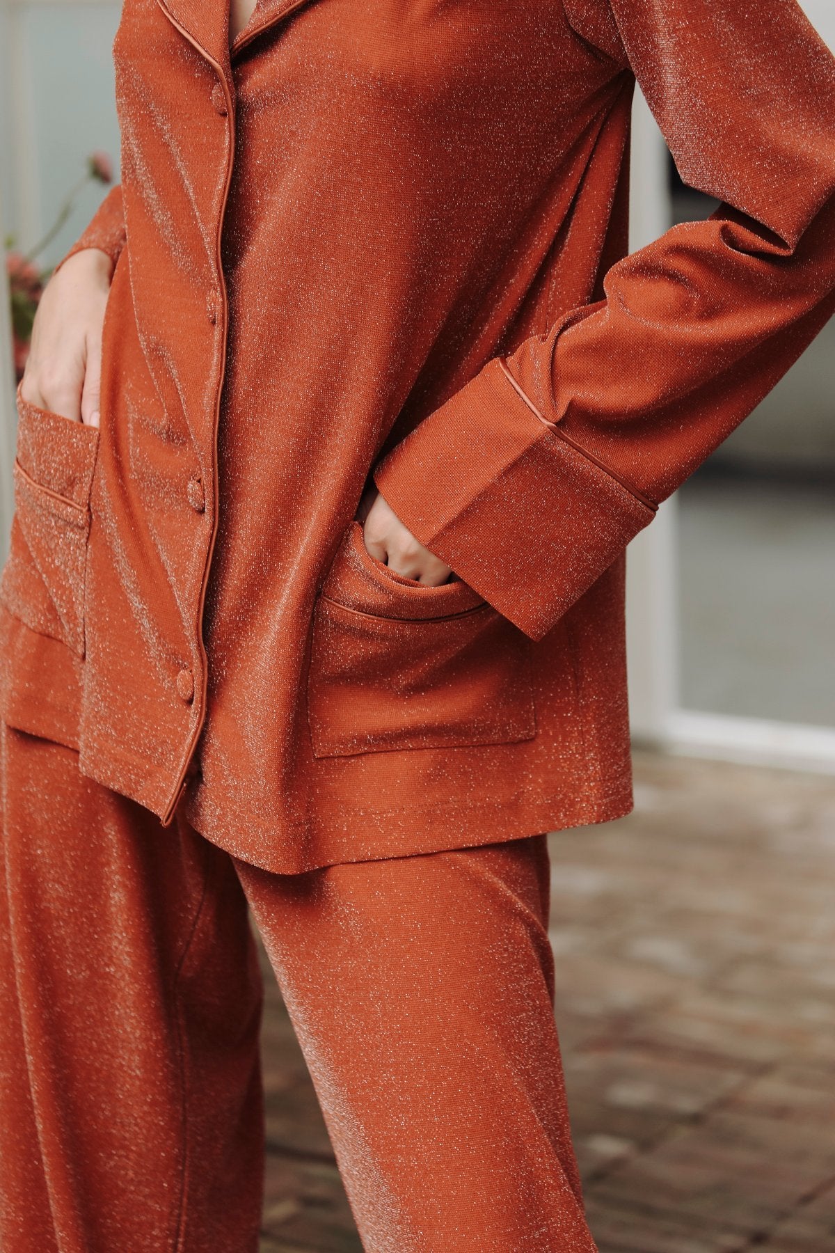 Argente Orange Sim Trousers Set