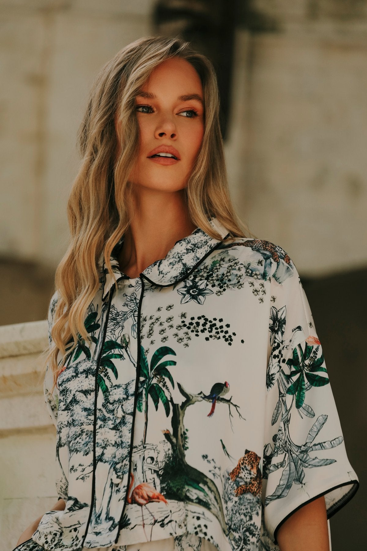Lionne Creme Shorts Set