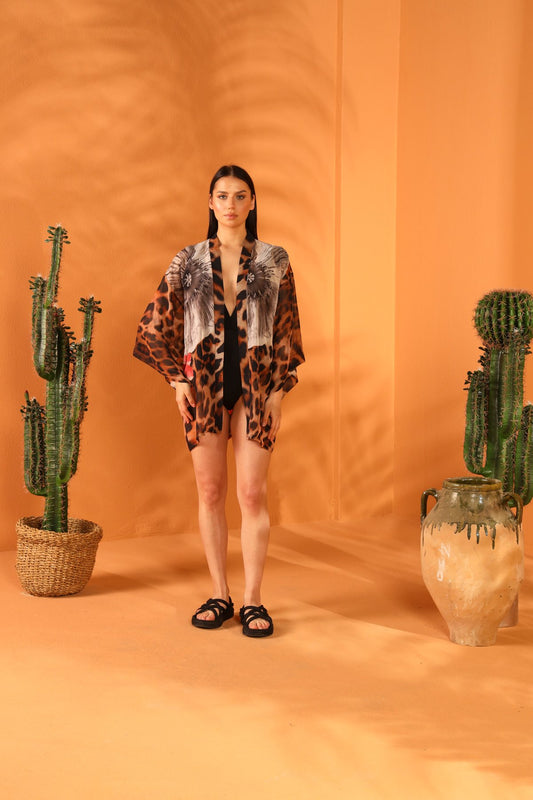 PANTHERA PARDUS KISA KİMONO