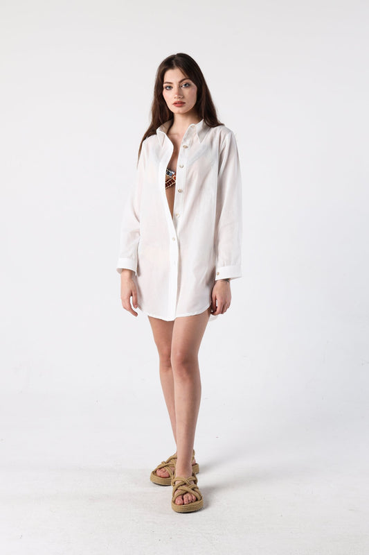 WHITE BOYFRIEND GÖMLEK