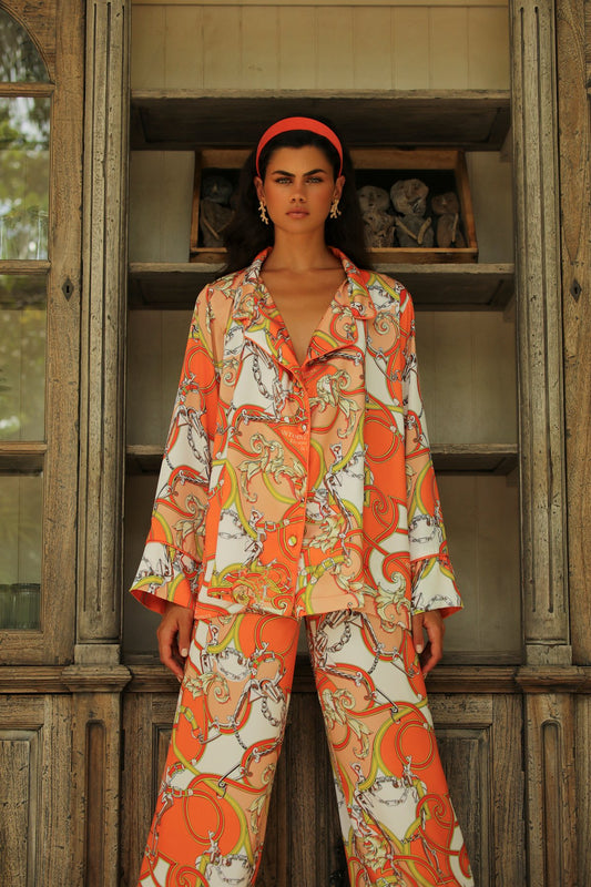 Aurelie Orange Pants