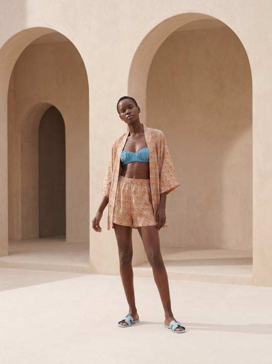 CANNES SHORT KIMONO & SHORTS SET