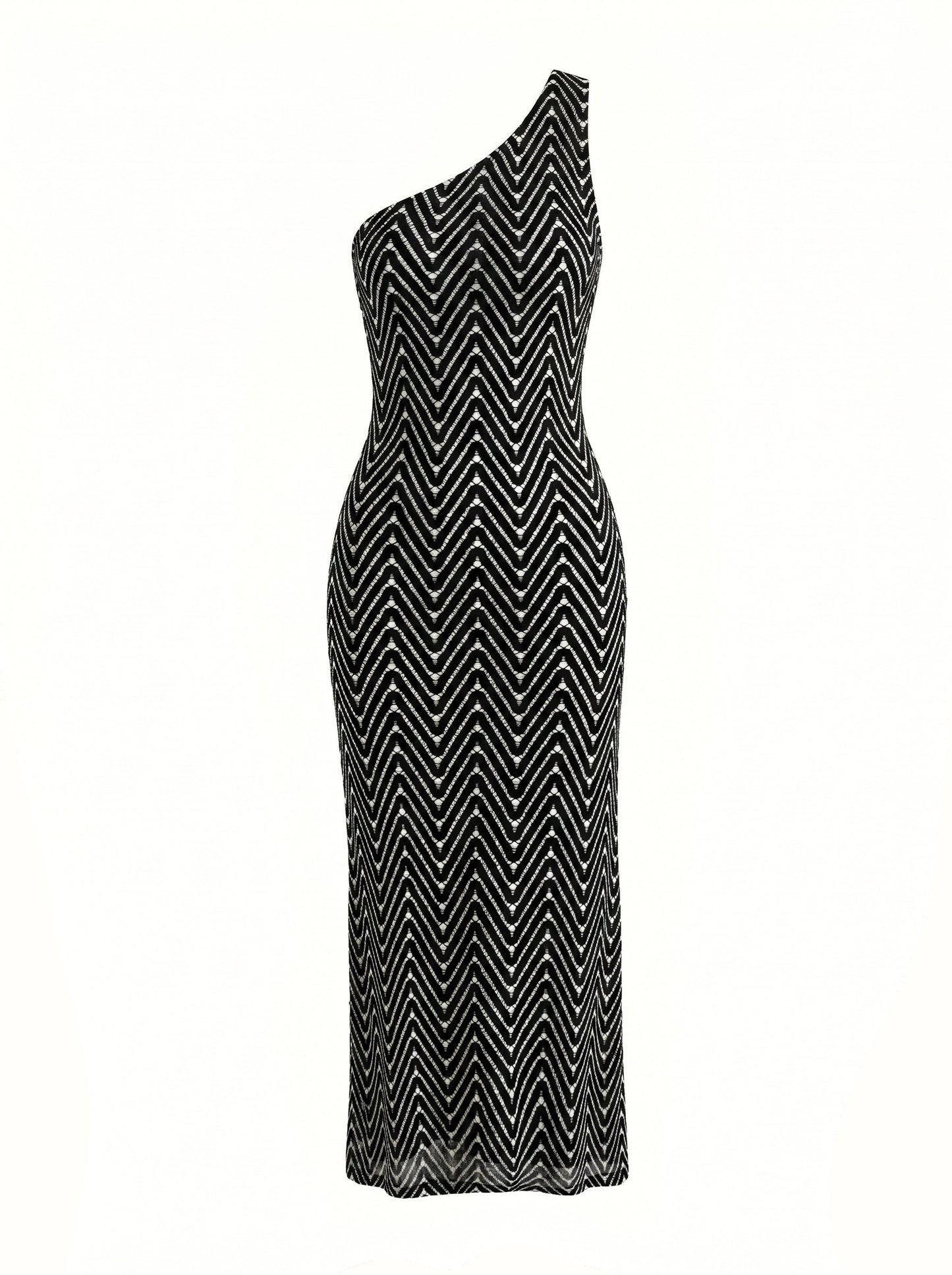 LUXOR ONE-SHOULDER LONG DRESS