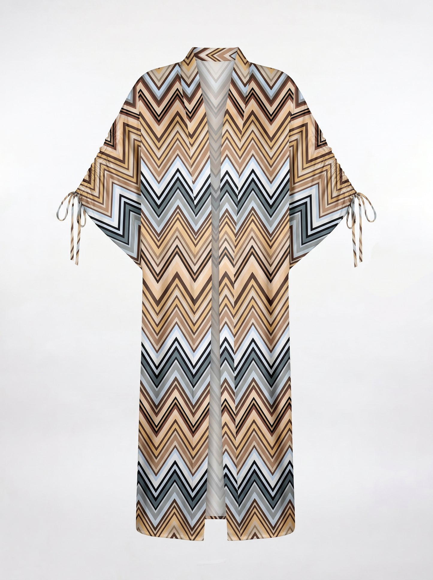 MONACO GATHERED LONG KIMONO