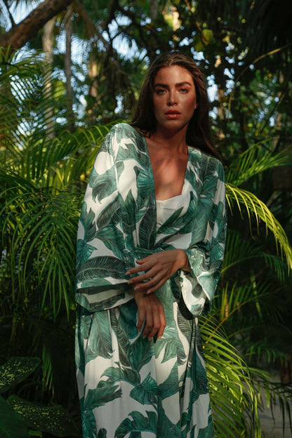 Cappuccino Kimono & Pants Set