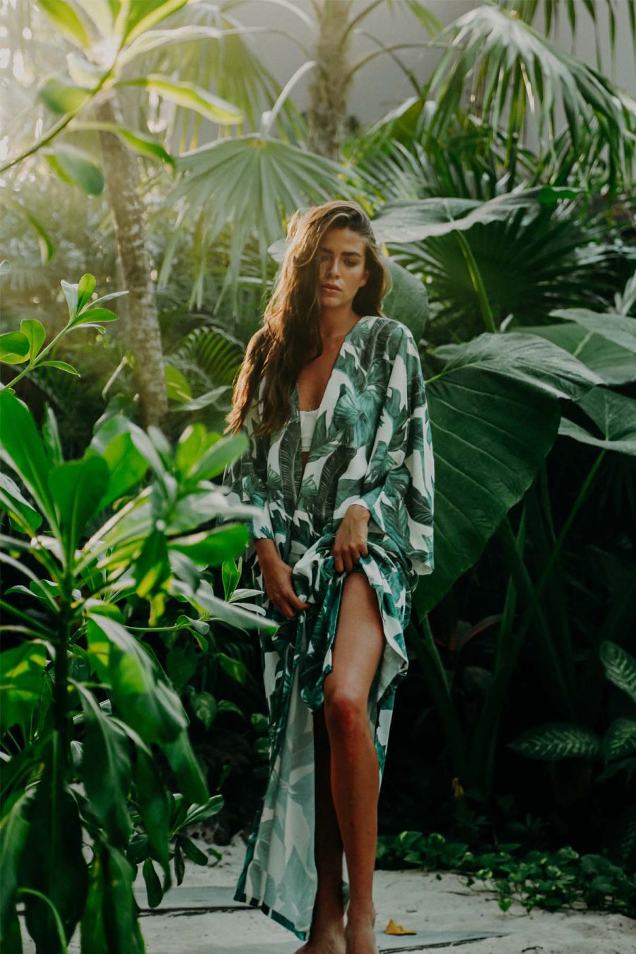 Cappuccino Kimono & Pants Set