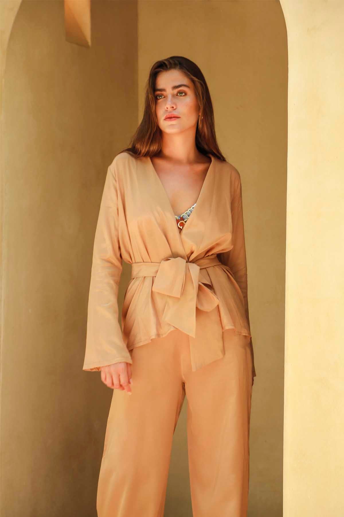 Cappuccino Hosen- und Oberteil-Set