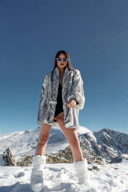 Noctis Kunstpelzmantel