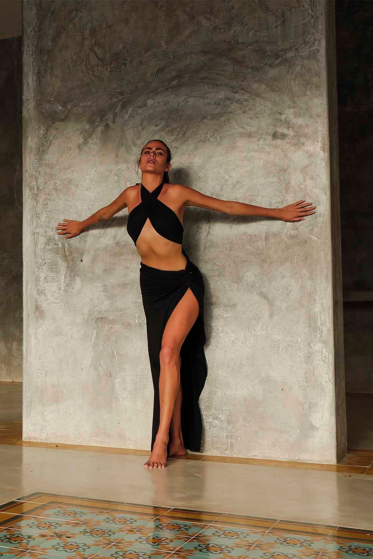 No Limit Black Etek Şal Takım