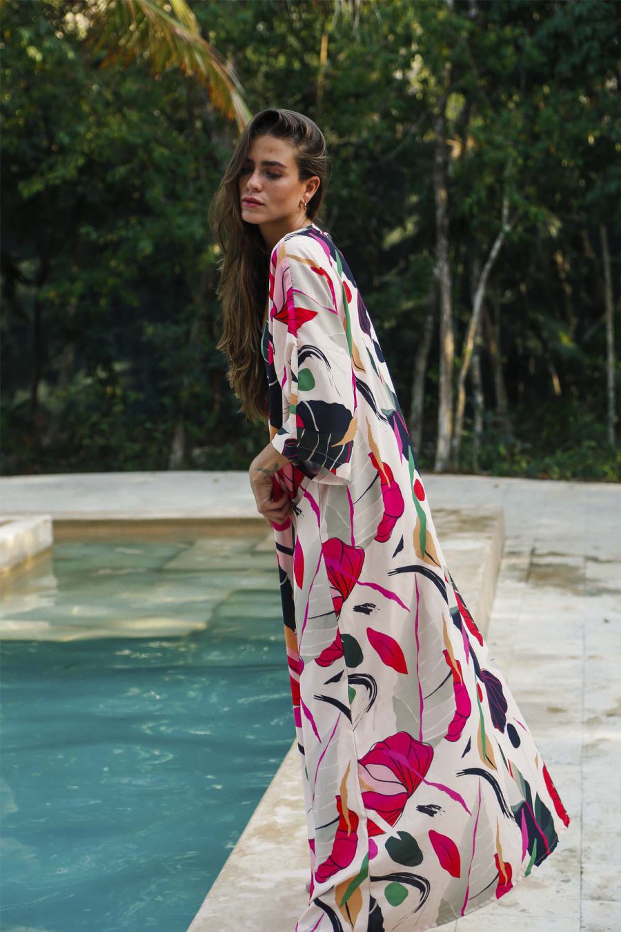 Cappuccino Kimono & Pants Set