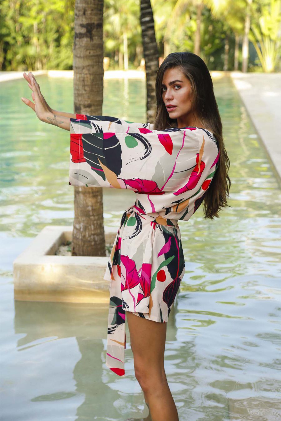 Cappuccino Kimono & Pants Set