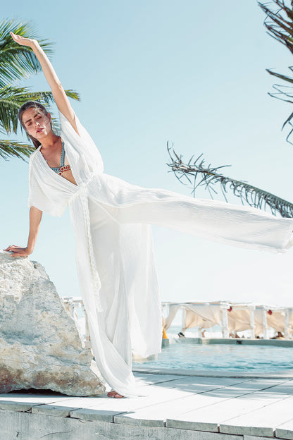 Helen in White Pants