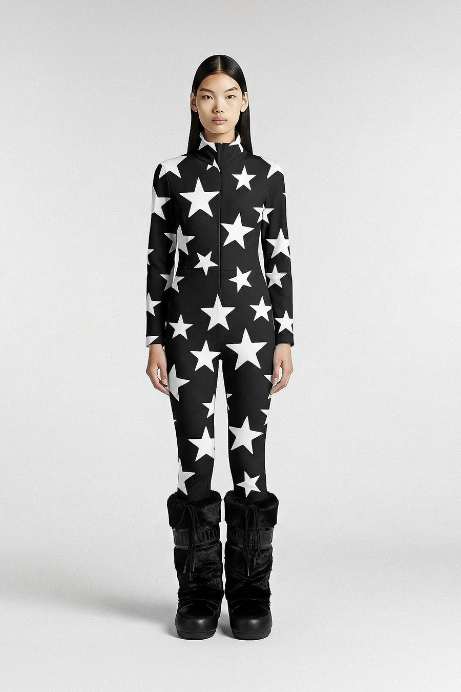 Les Deux Alpes Black Thermal Jumpsuit