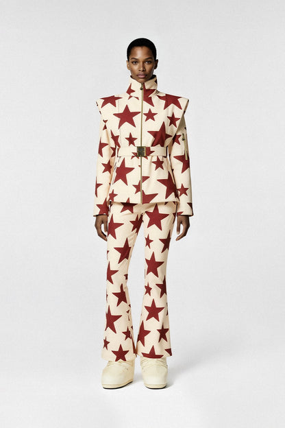 Les Deux Alpes-Creme Ski Jacket &amp; Pants Set