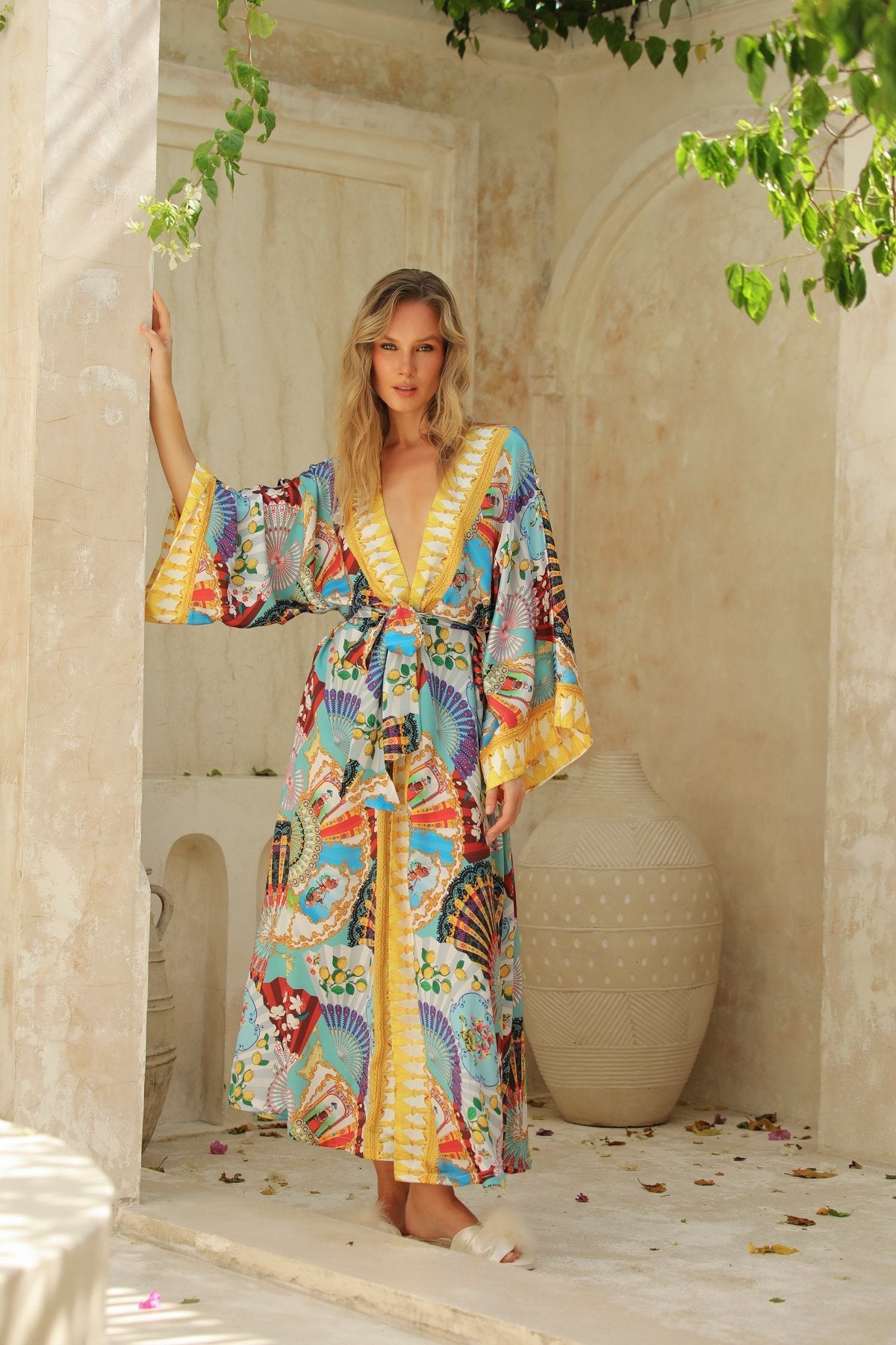 Borde Long Kimono Robe