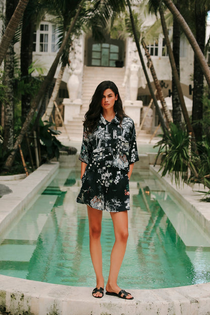 Lionne Noir Shorts Set