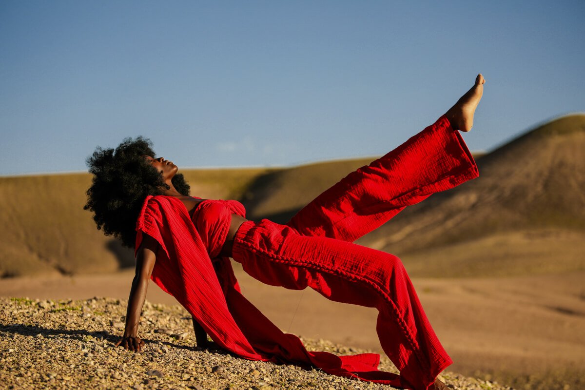 Helen's Red Kimono