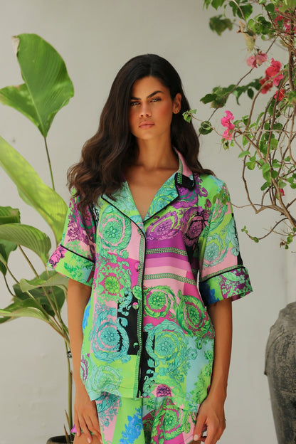 Anais Short-Sleeve Shirt Top