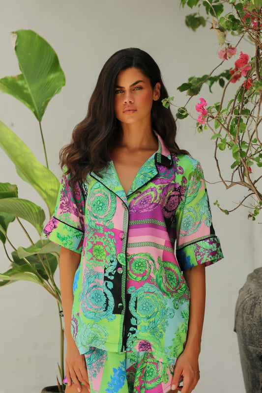 Anais Short-Sleeve Shirt Top