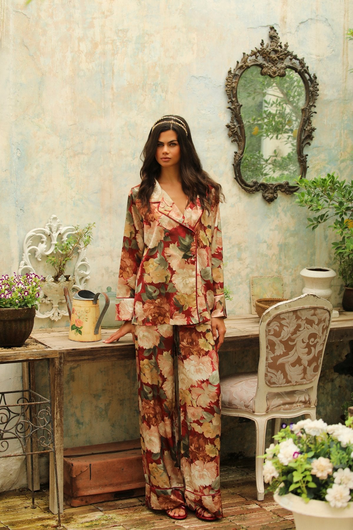 Jardin Secret Wrap Top