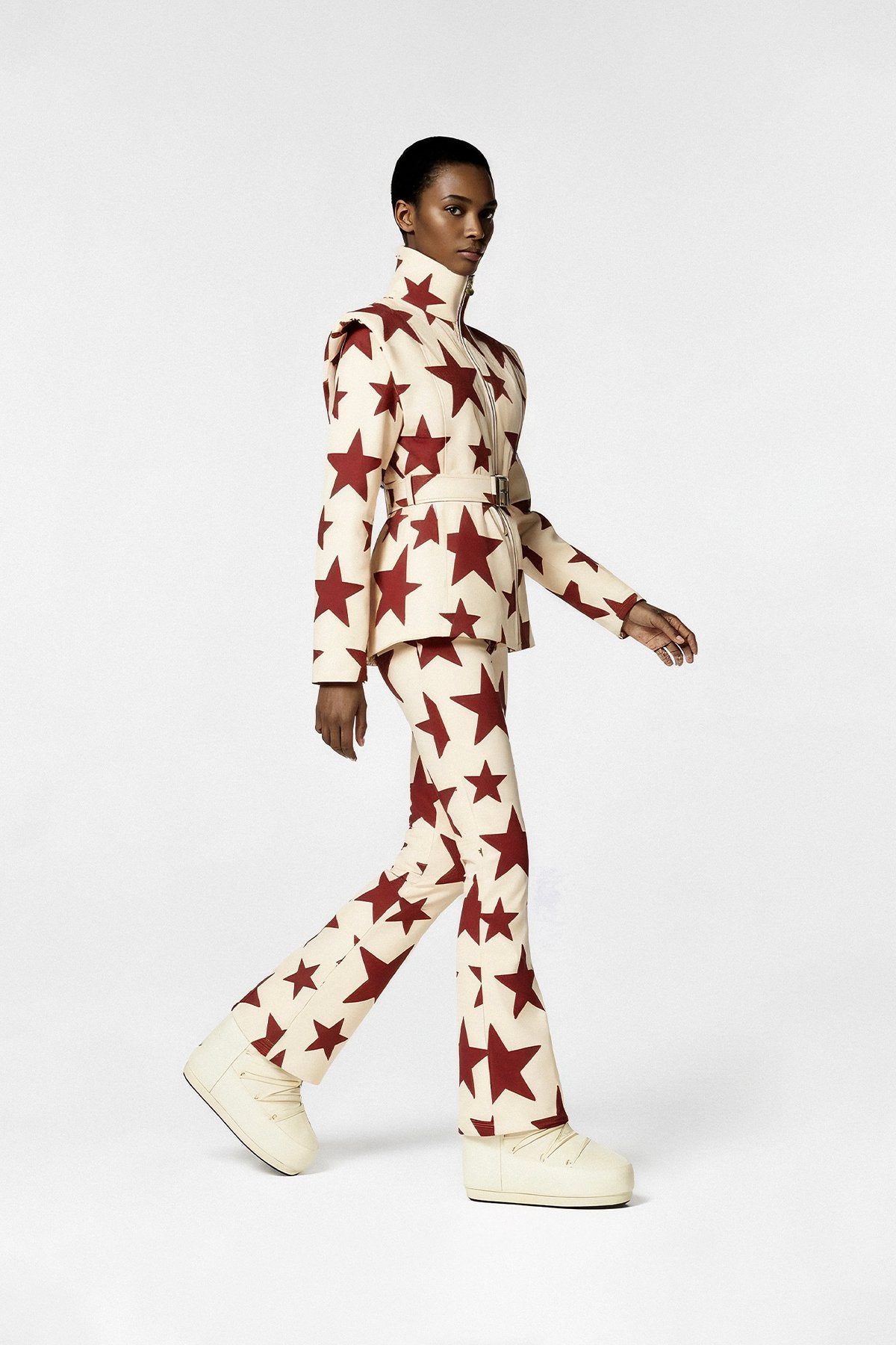 Les Deux Alpes-Creme Ski Jacket &amp; Pants Set