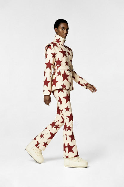 Les Deux Alpes-Creme Ski Jacket &amp; Pants Set