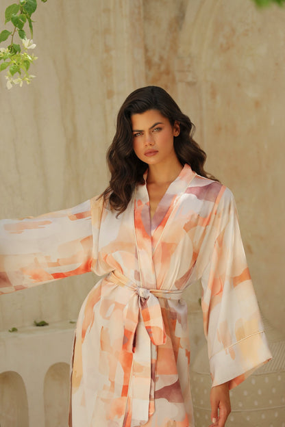 Lumiere langer Kimono-Mantel