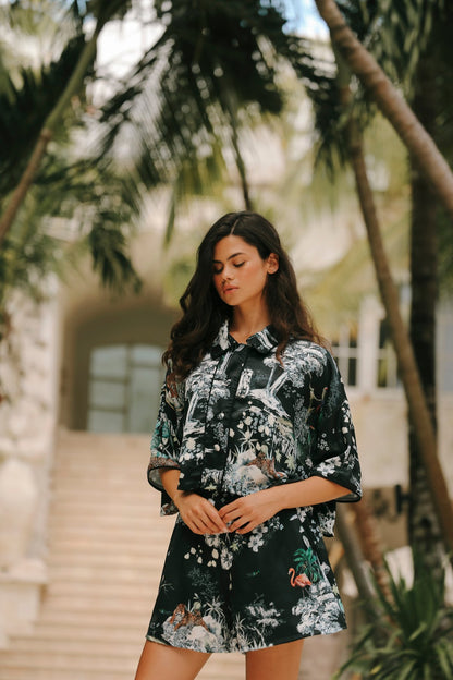 Lionne Noir Shorts Set