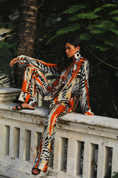Sauvage Silk Trouser Suit