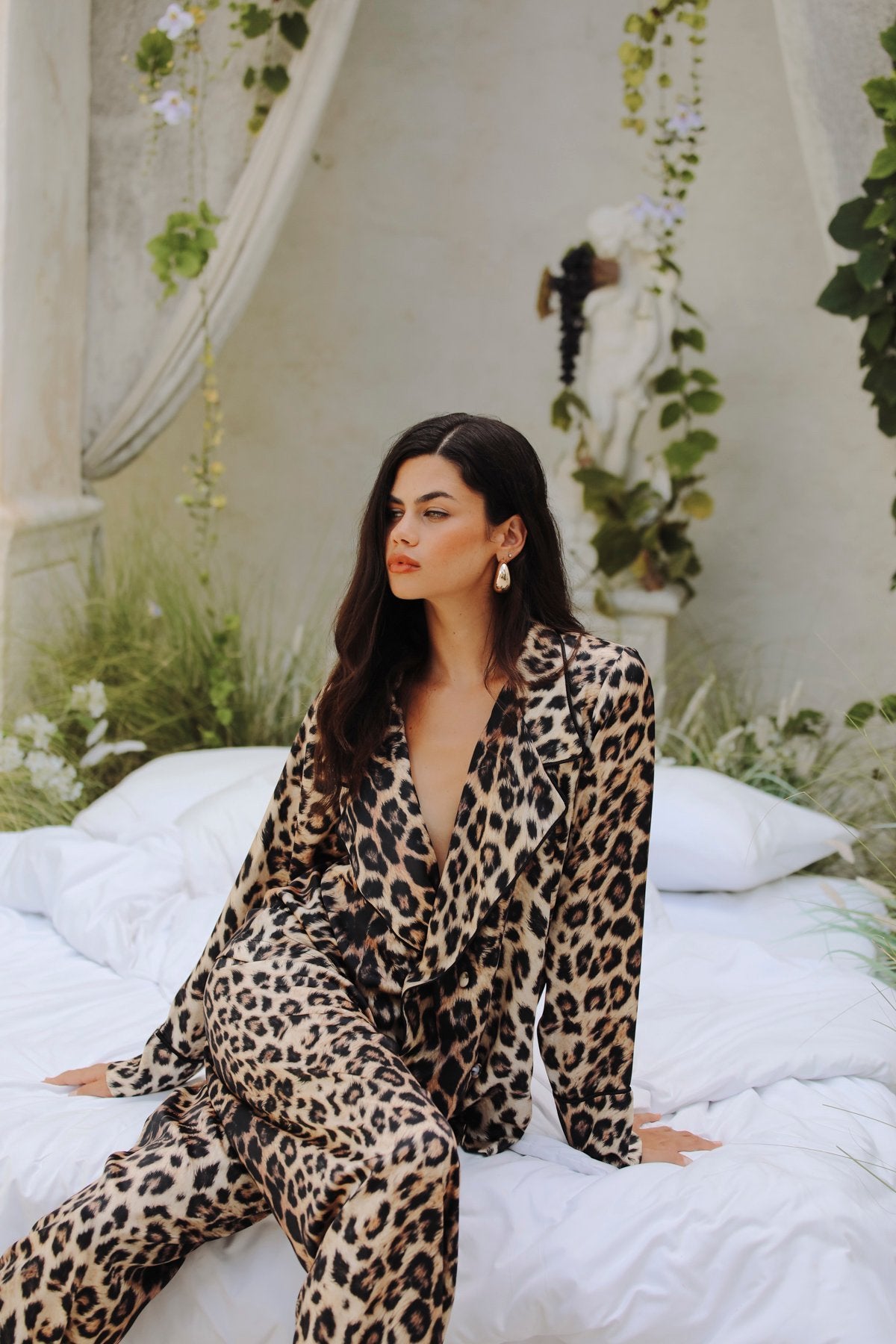 Leopard Double-Breasted Top