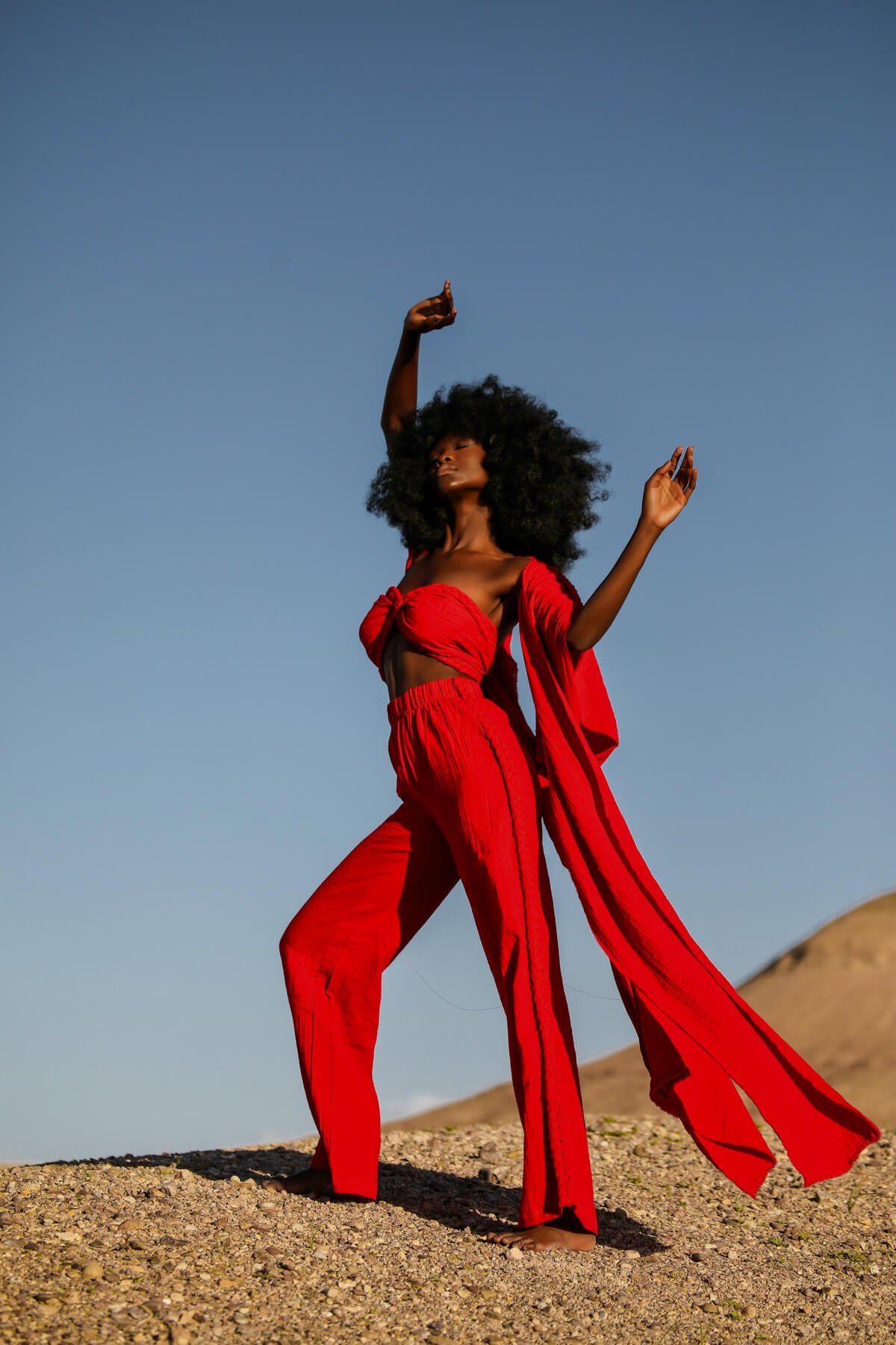 Helen in Red Pants