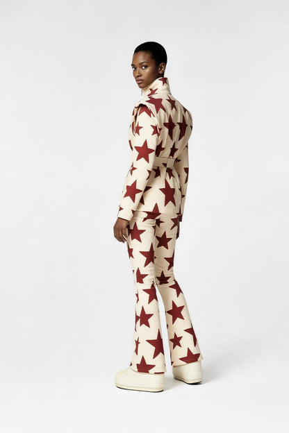 Les Deux Alpes-Creme Ski Jacket &amp; Pants Set