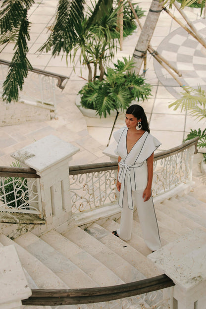 Aulia Blanc Trouser Suit