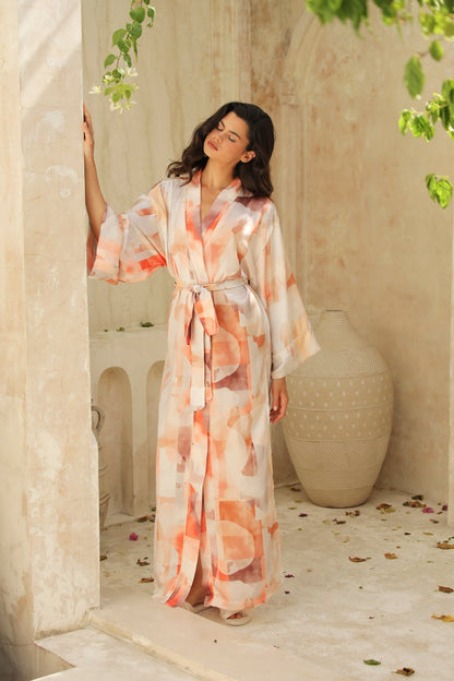 Lumiere langer Kimono-Mantel