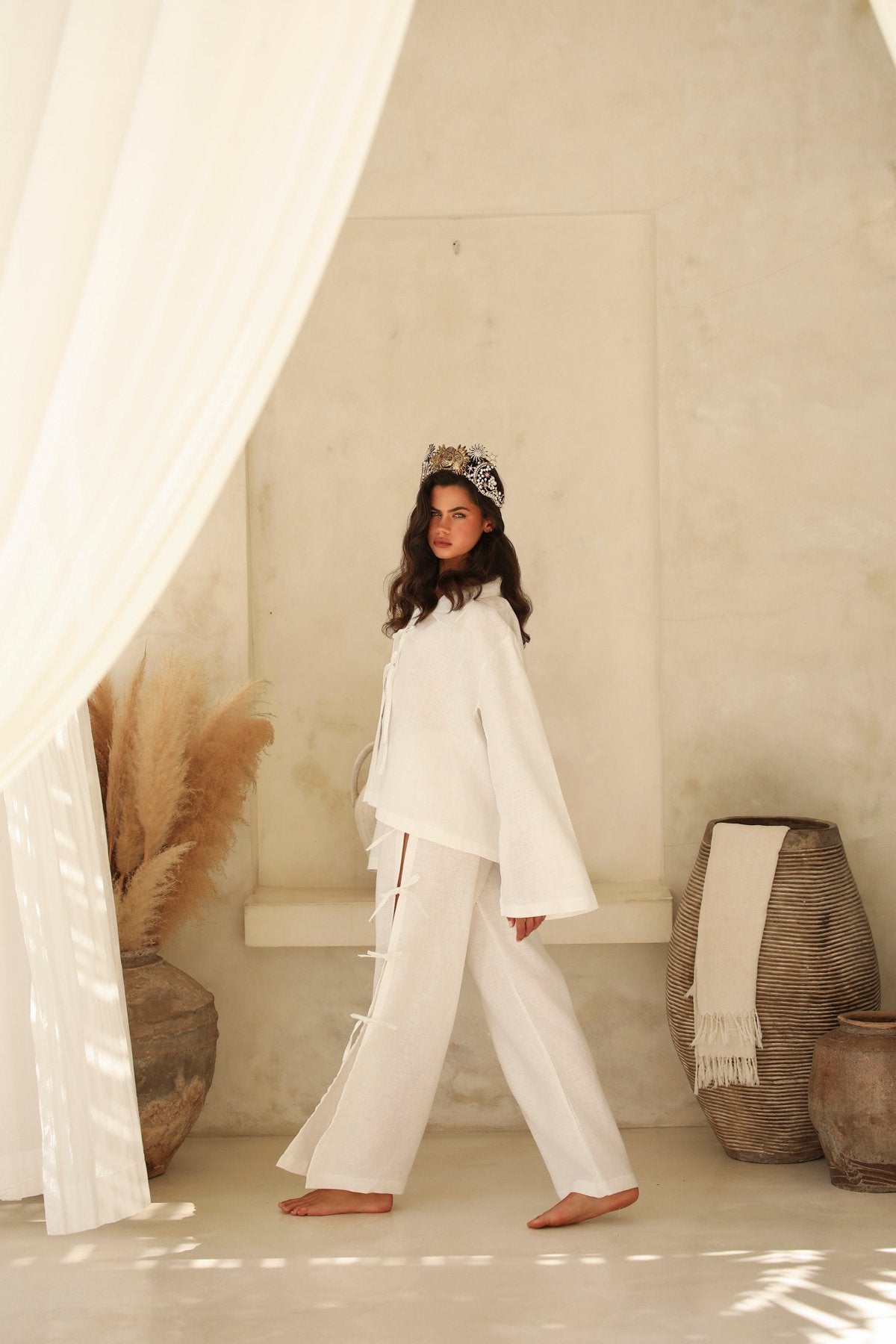 Ruban Blanc Trouser Suit