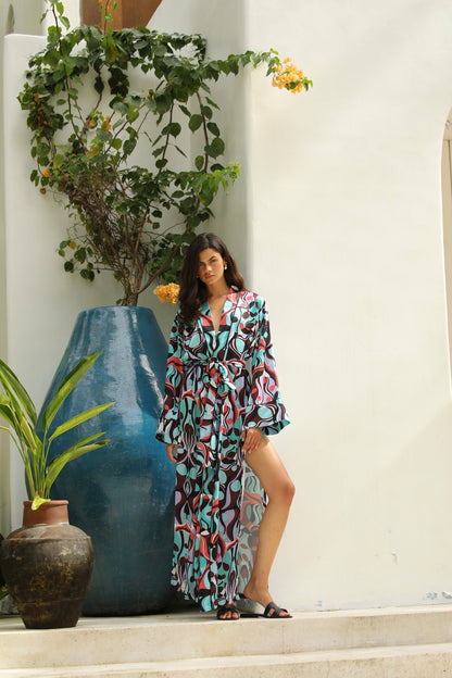 Vivienne Uzun Kimono Sabahlık