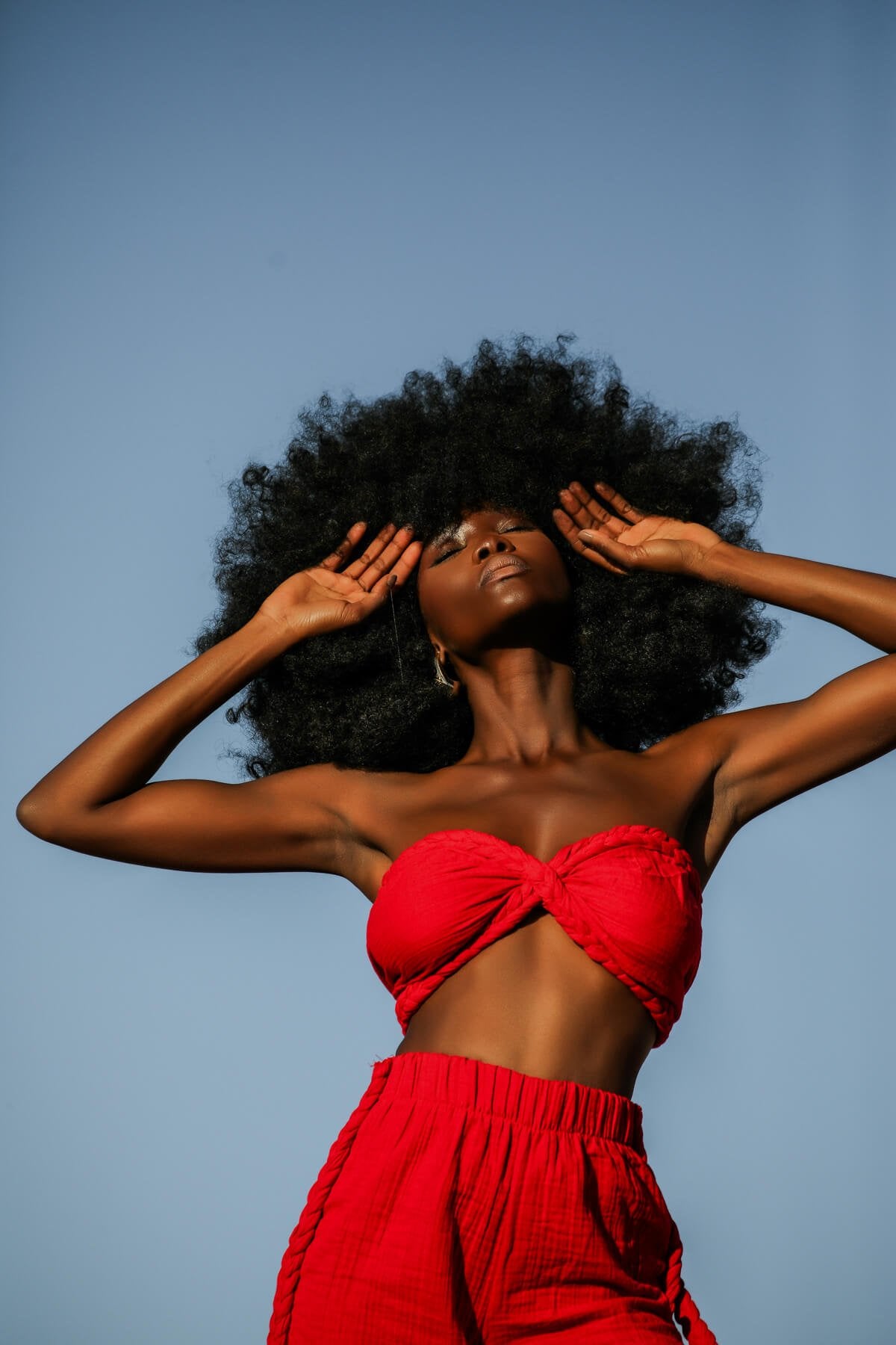 Helen Red Bustier Set