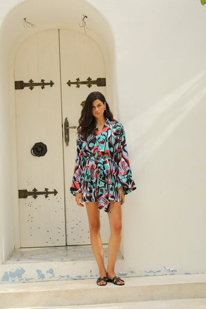 Vivienne Kısa Kimono Sabahlık