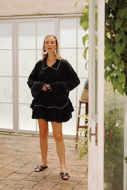 Volant Noir Dress