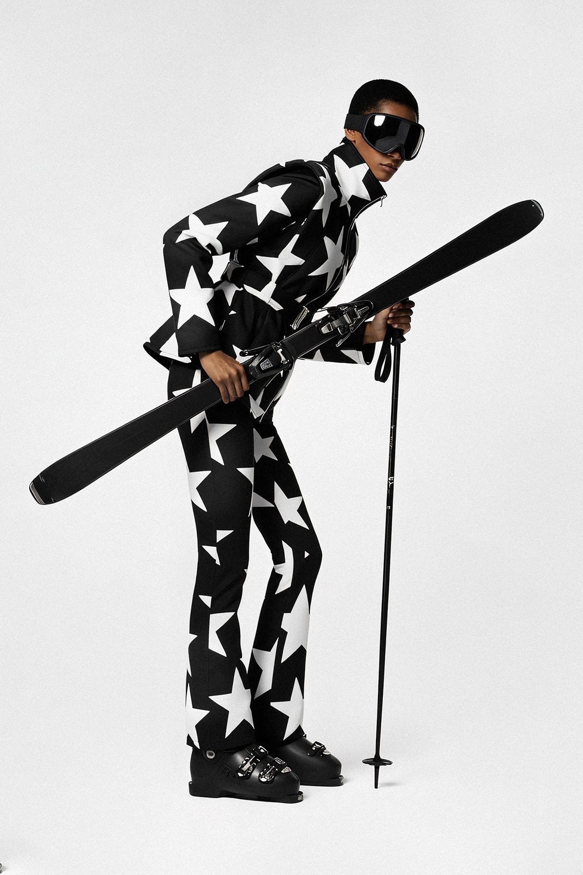 Les Deux Alpes-Noir Ski Jacket &amp; Pants Set
