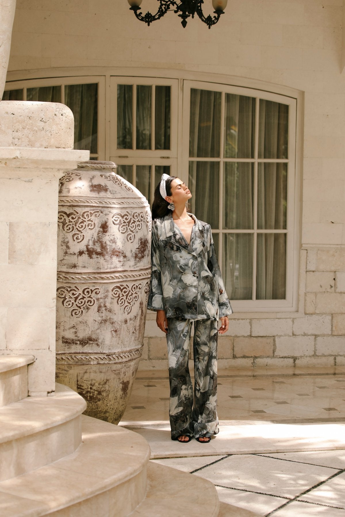 Rose Sombre Trousers Set