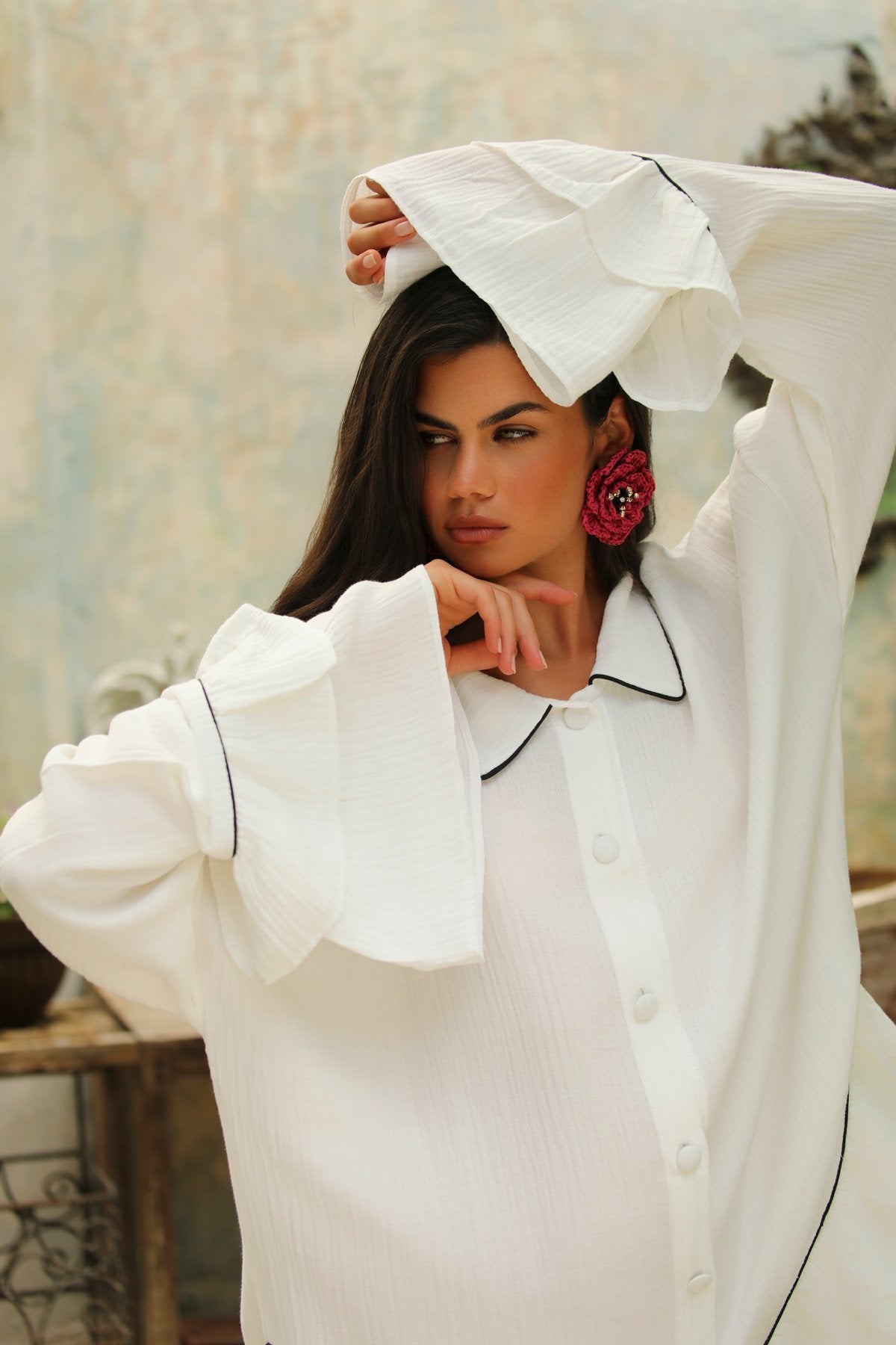 Volant Blanc Dress