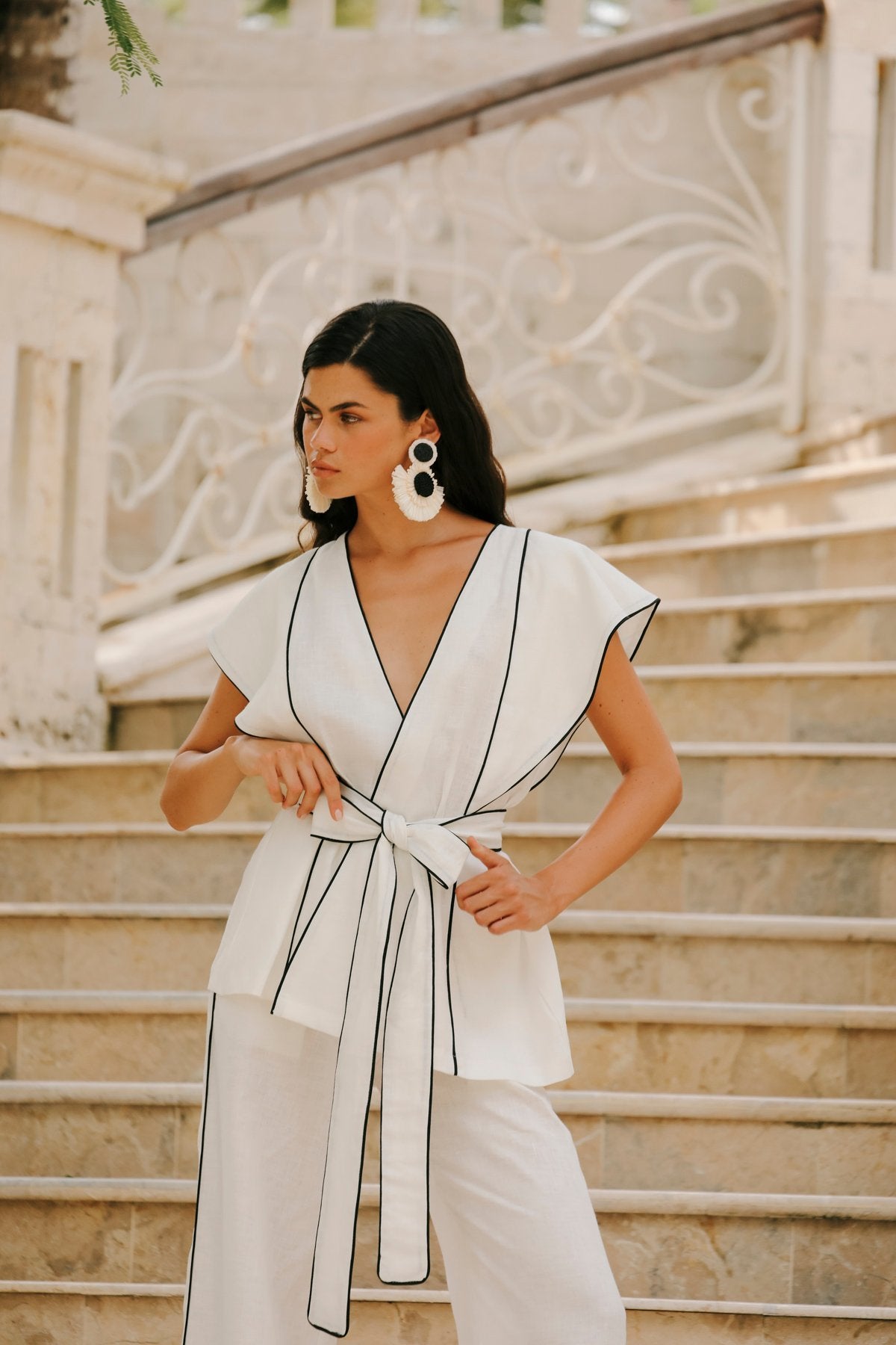 Aulia Blanc Trouser Suit