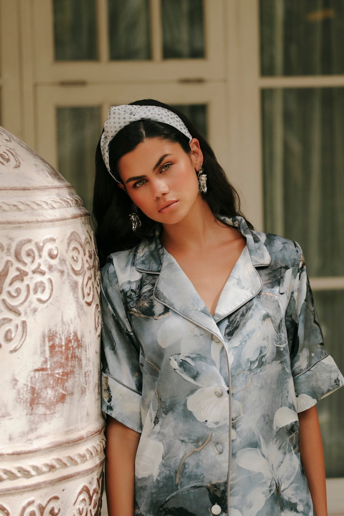 Rose Sombre Shorts Set